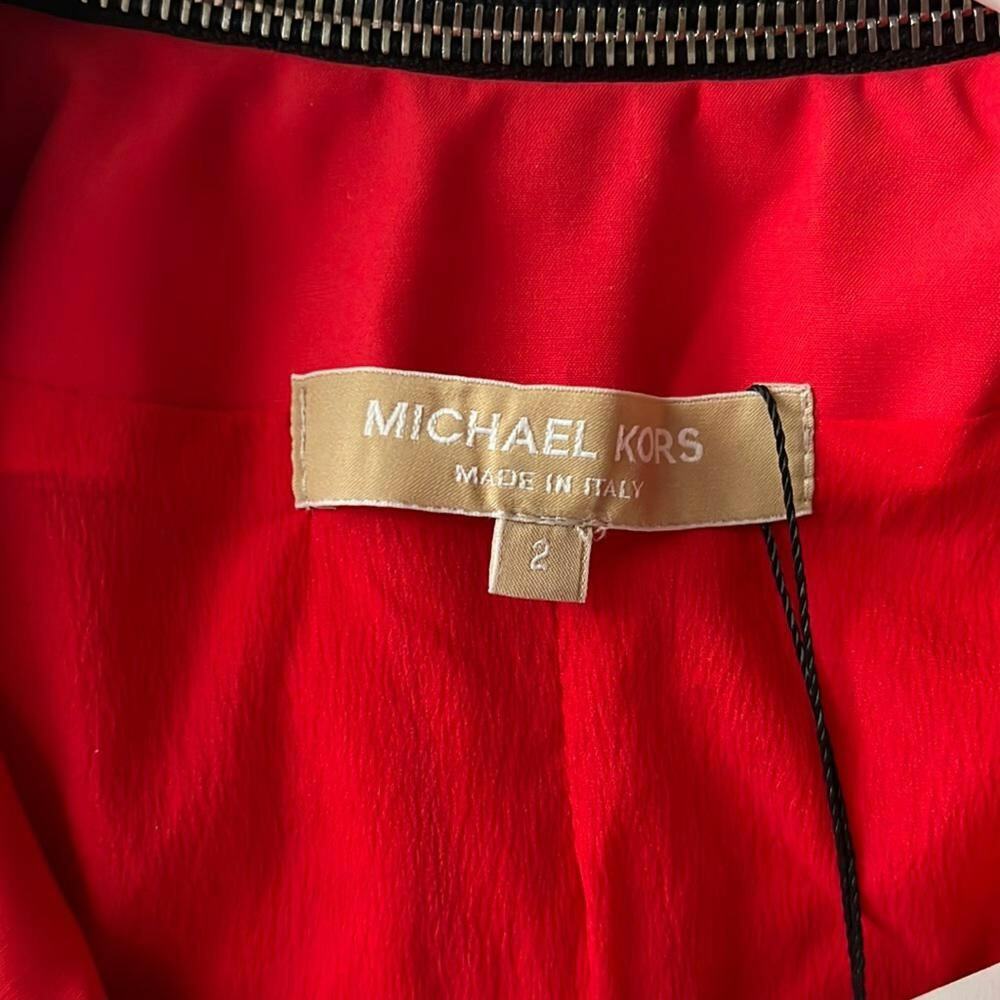 Michael Kors Red Peacoat Made in Italy, XS /US2 - Picture 9 of 14